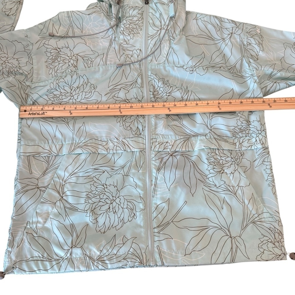 Columbia Size M Womens Blue Full Zip Hooded Alpine Chill Windbreaker - Picture 7 of 11